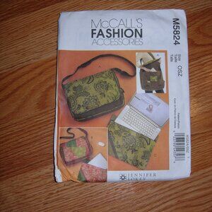 McCall's Sewing Pattern Laptop Messenger Bags 5824 UNCUT